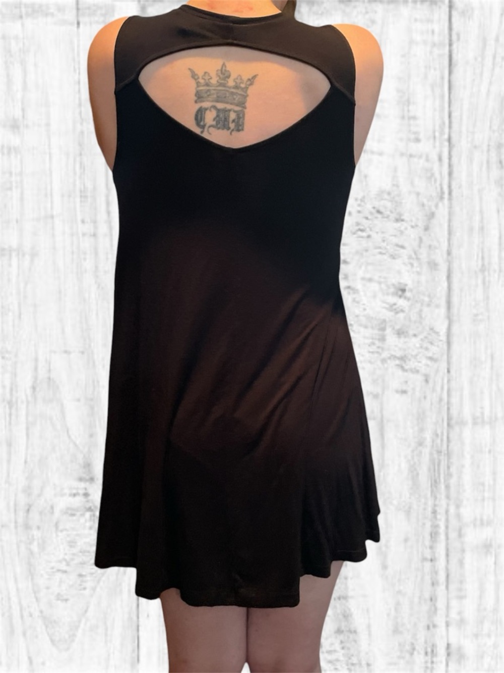 American Eagle Soft & Sexy Black Halter Cutout Mini Dress XS Stretch